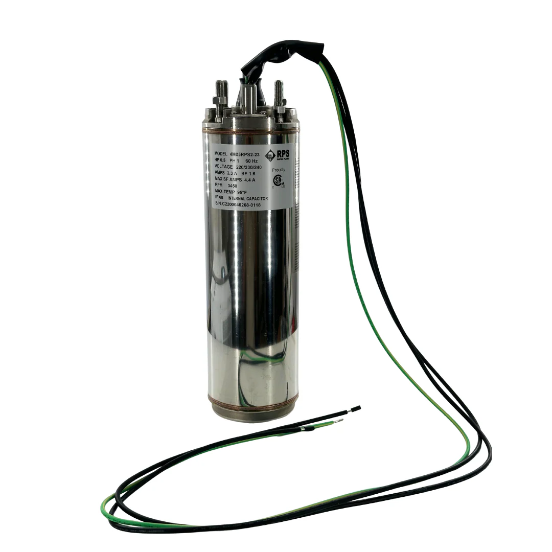 1/2 HP 220V 2+G Wire Single Phase RPS Submersible Motor (3.86") - Image 5