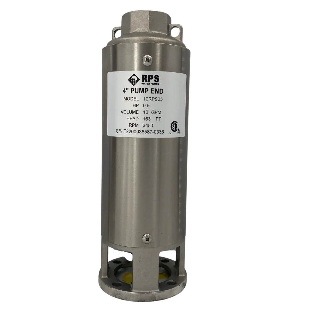 RPS Core Series 10RPS05 4" Submersible Pump End | Engineered Impeller | 11-18 GPM