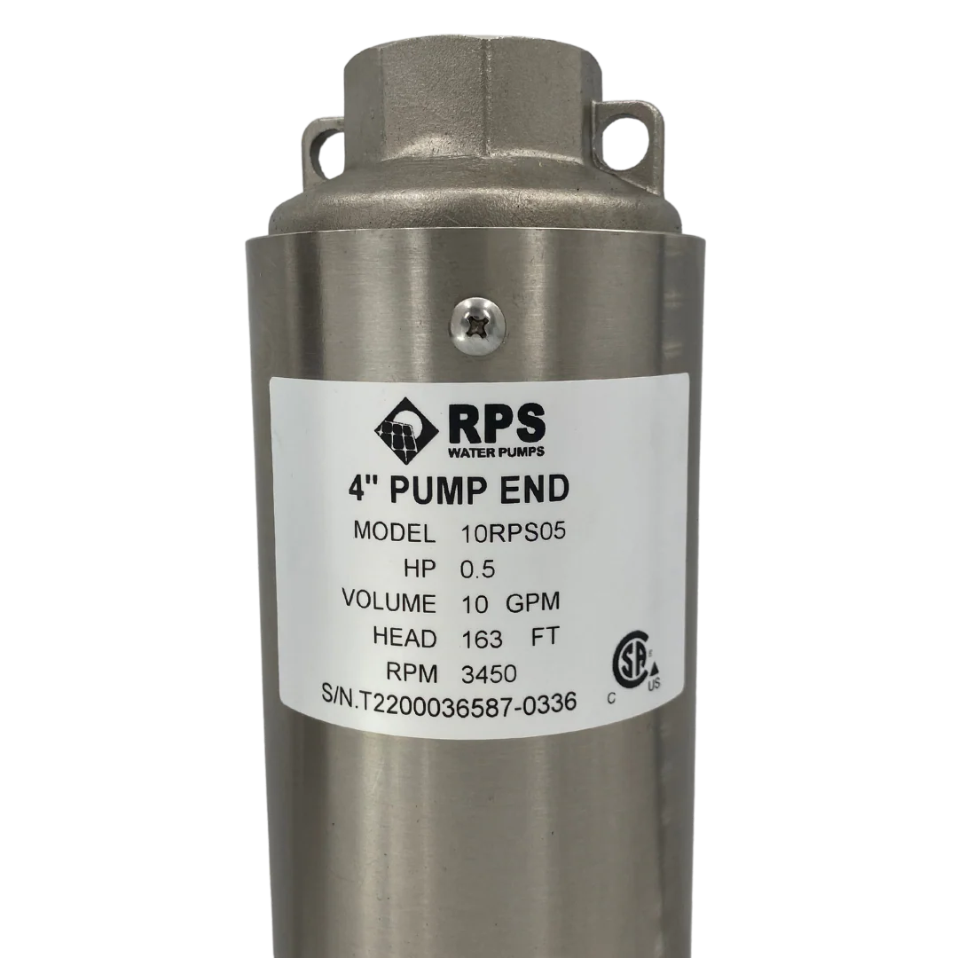 RPS Core Series 10RPS05 4" Submersible Pump End | Engineered Impeller | 11-18 GPM - Image 2