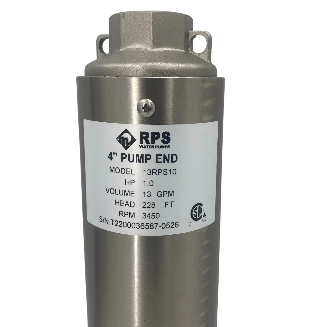 RPS Core Series 13RPS10 4" Submersible Pump End | Engineered Impeller | 15-21 GPM - Image 2