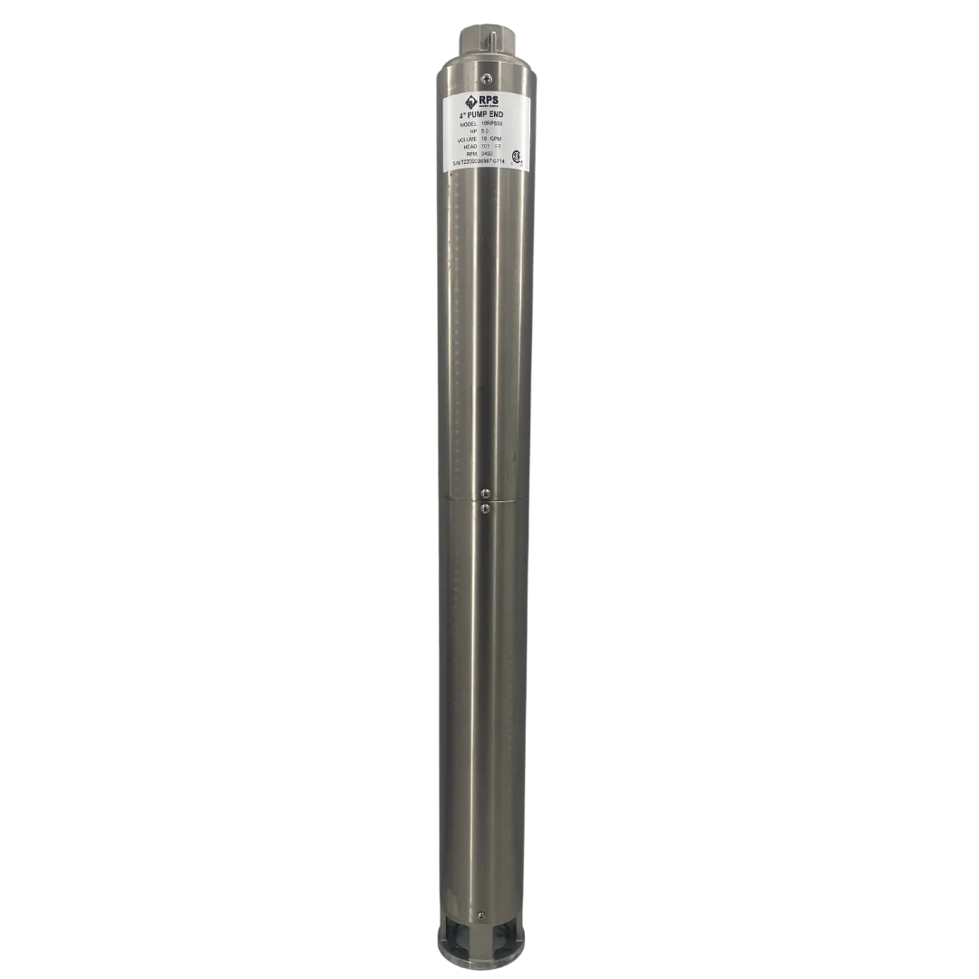 RPS Core Series 18RPS50 4" Submersible Pump End | Engineered Impeller | 9-29 GPM