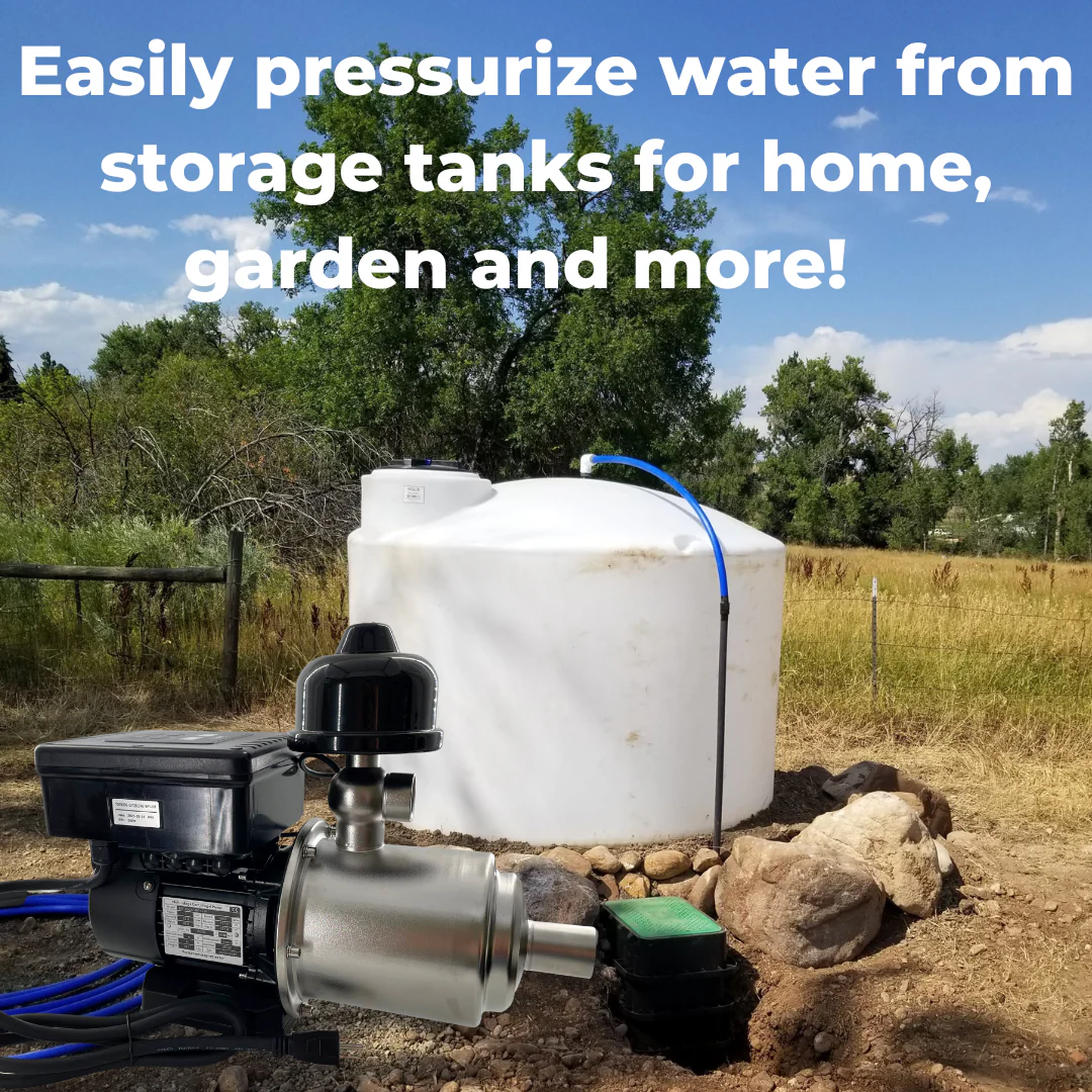 1HP 110V/120V/220V Eco-Steady Continuous Pressure Booster Pump Up to 55PSI | Pressurized Irrigation Pump for Drip & Sprinkler | Full Home Residential & RV Water Pump | Shallow Well Jet Pump - Image 6