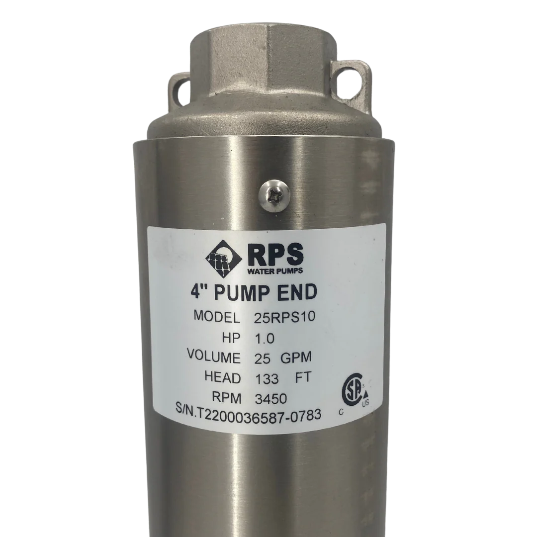 RPS Core Series 25RPS10 4" Submersible Pump End | Engineered Impeller | 21-31 GPM - Image 2