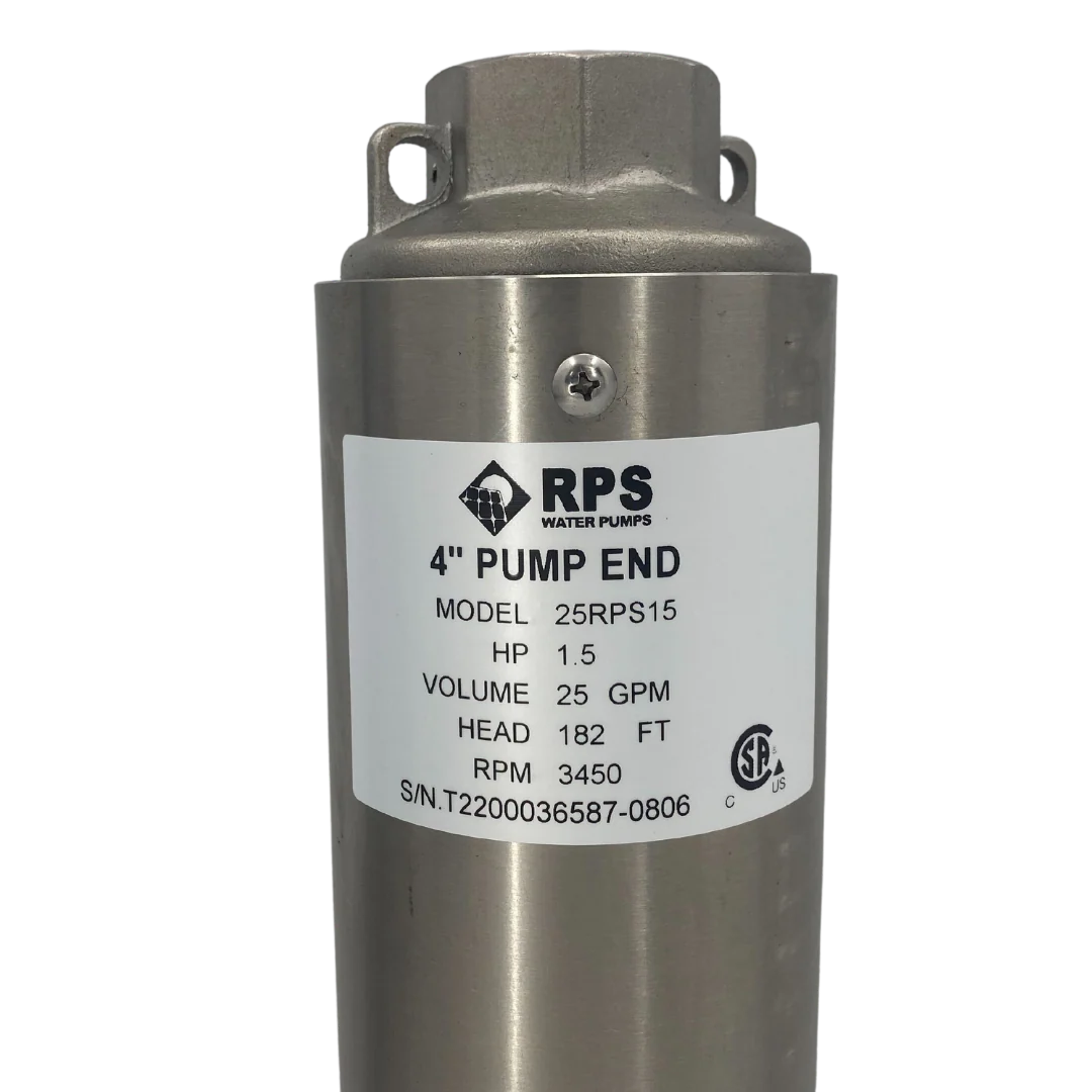 RPS Core Series 25RPS15 4" Submersible Pump End | Engineered Impeller | 17-31 GPM - Image 2