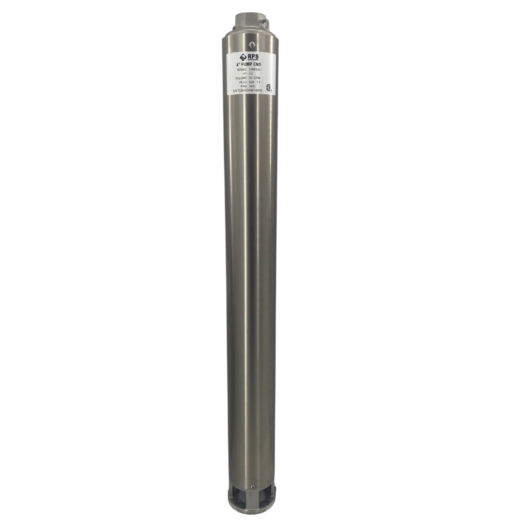 RPS Core Series 25RPS50 4" Submersible Pump End | Engineered Impeller | 13-31 GPM