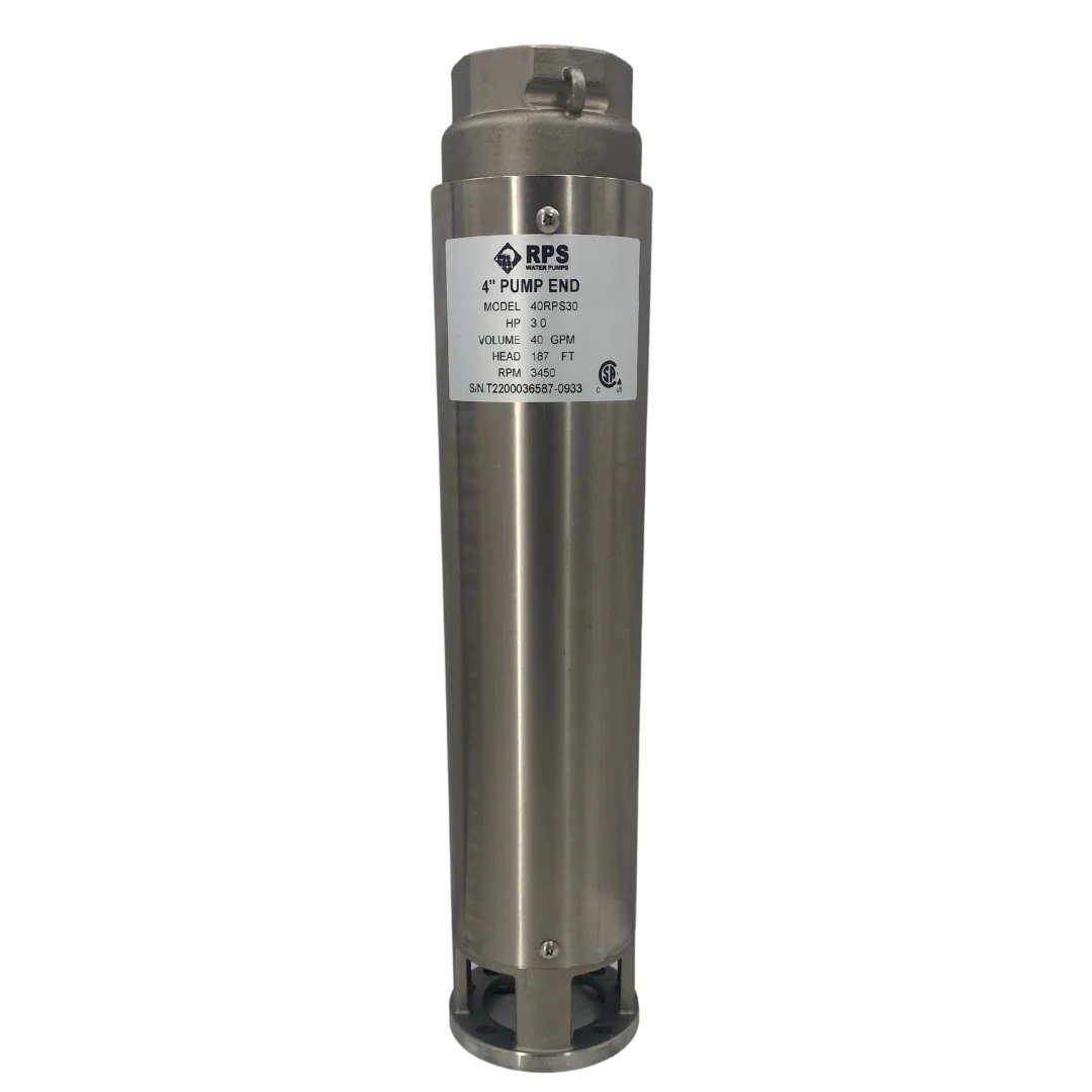RPS Core Series 40RPS30 4" Submersible Pump End | Engineered Impeller | 36-66 GPM