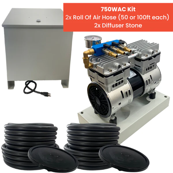 PondPride Pond + Lake Aerator Complete Kit with Weighted Diffuser Air Stone & 110V Compressor | DIY Pond Health Technology - Image 6