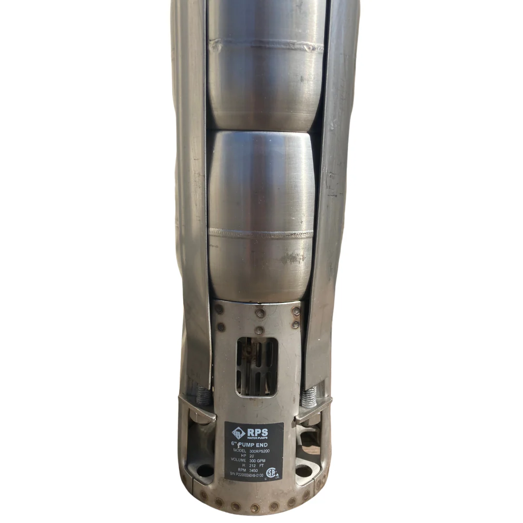 RPS 20HP 480V 300RPS200, Up to 325FT Head, 185 to 396GPM, Stainless Steel Submersible Pump End + Motor - Image 10
