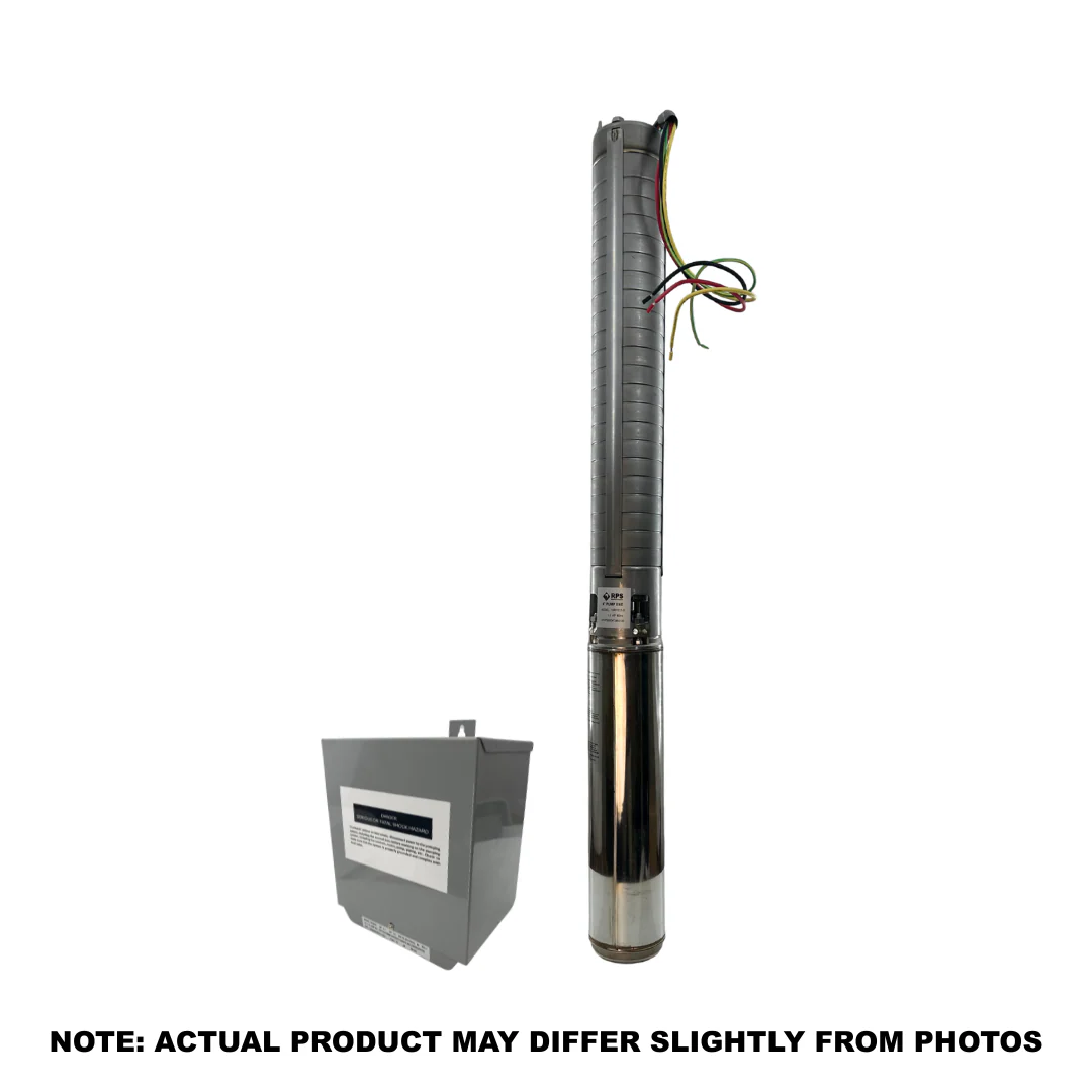 1/2HP 220V RPS Steel Pro Submersible Well Pump Kit – 3-Wire 1/2 HP 4-11 GPM Single Phase 220V 10RPS05-S - Image 11