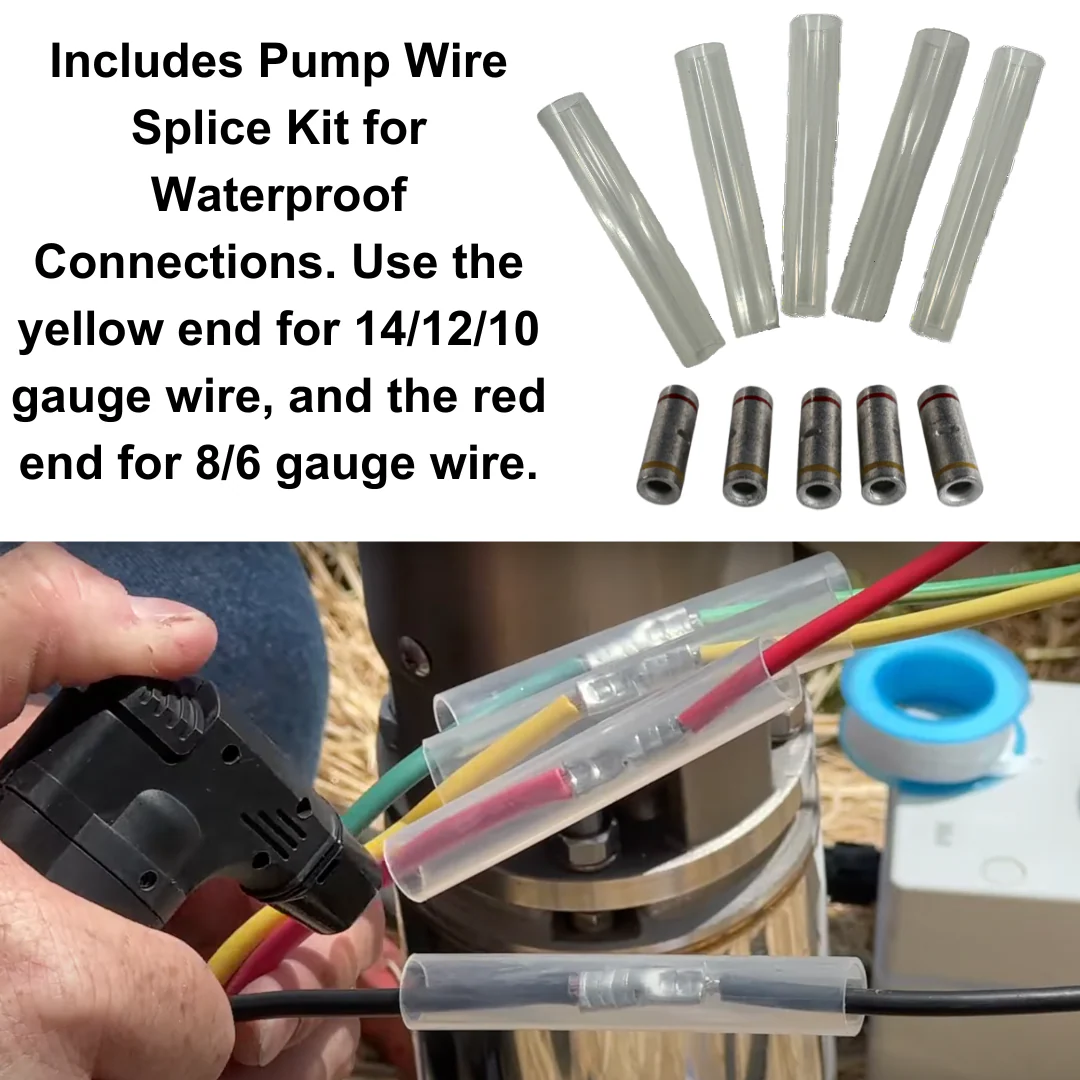 Back40 Crystal Clear Pump Cable Waterproof Step Down Splice Kit 14/12/10ga to 8/6ga - Image 3