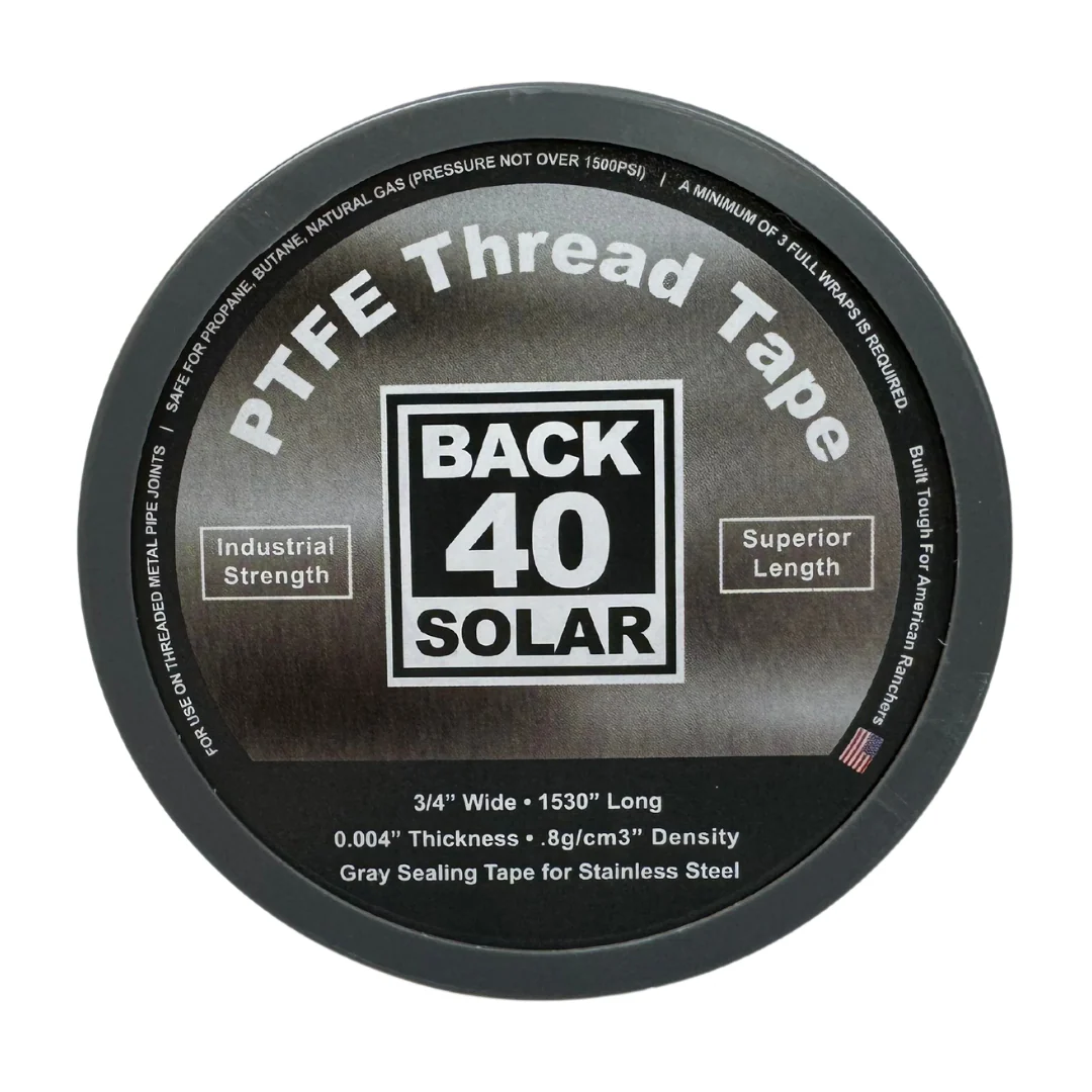Back40 PTFE Teflon Tape for Stainless Steel, Metal and PVC Pipe Fittings - Image 5